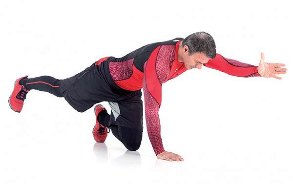 esercizi allenamento funzionale bird dog progressione 2 